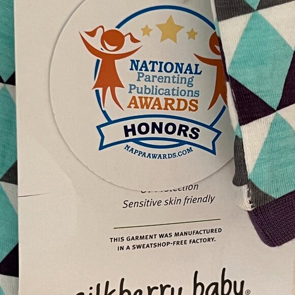 Silkberry Baby Printed Footed Sleeper.  Bamboo.  6-12 month NWT! - Picture 6 of 7